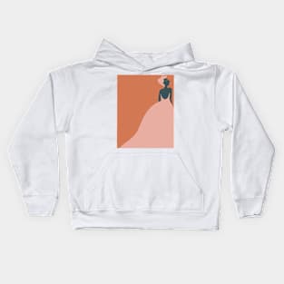 Minimalist Lady Design Kids Hoodie